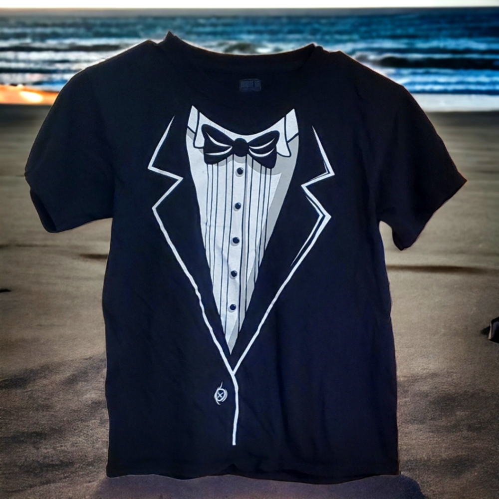 boys tuxedo design t-shirt